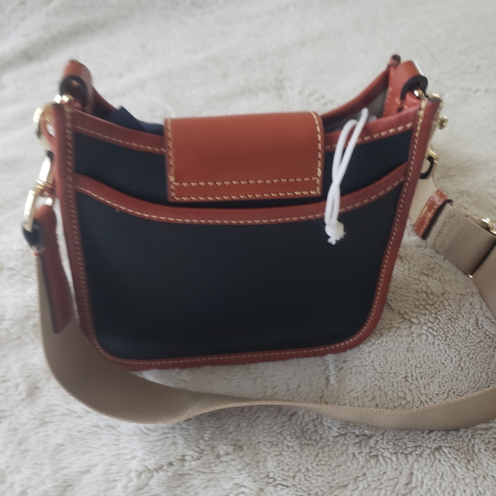 Dooney & Bourke Black and Brown Crossbody Bag - Picture 3 of 10